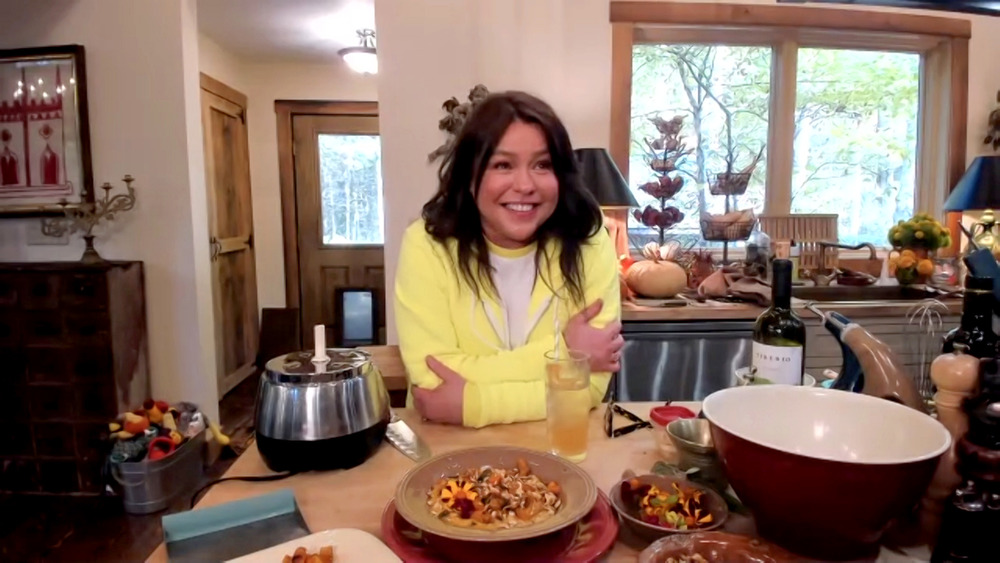 Rachael Ray in her home kitchen 