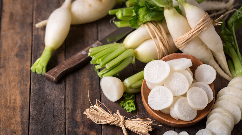 Daikon Japanese radishes