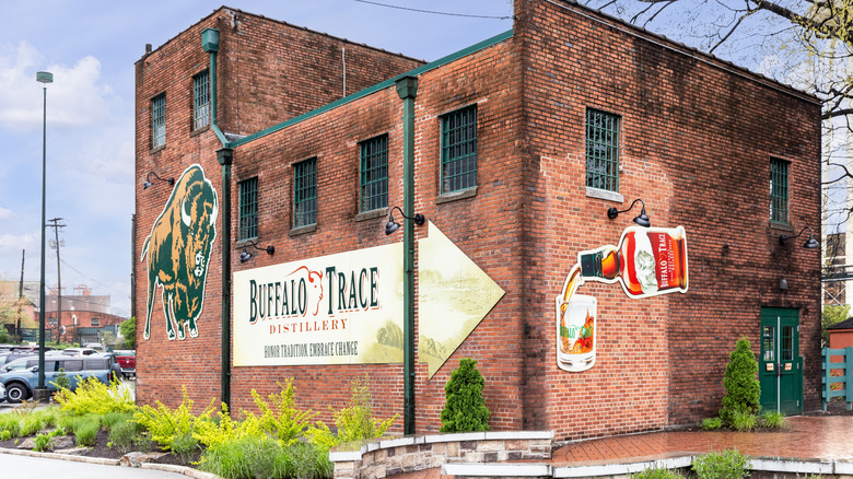 Building with the Buffalo Trace signage