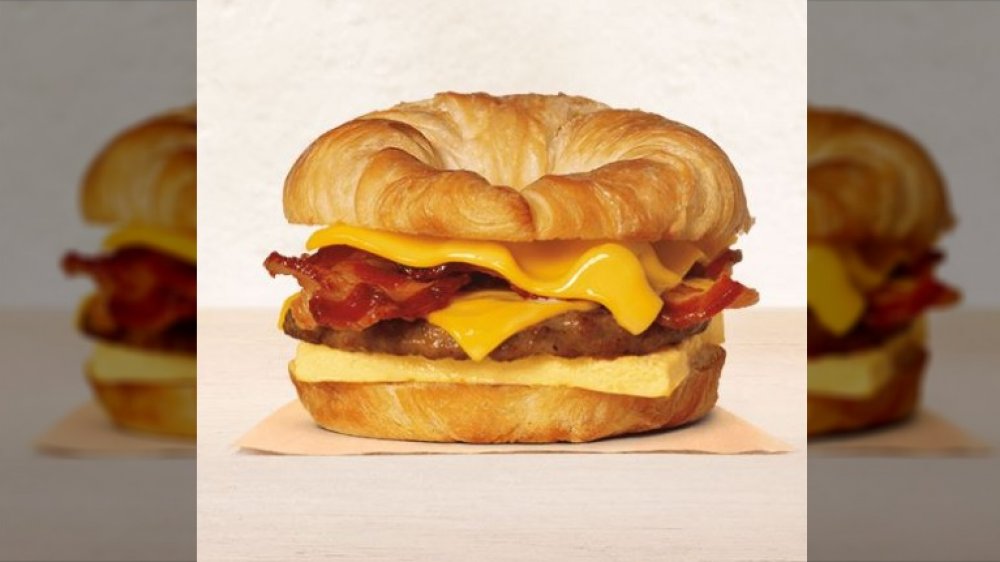 Burger King's Double Croissan'wich with Sausage & Bacon