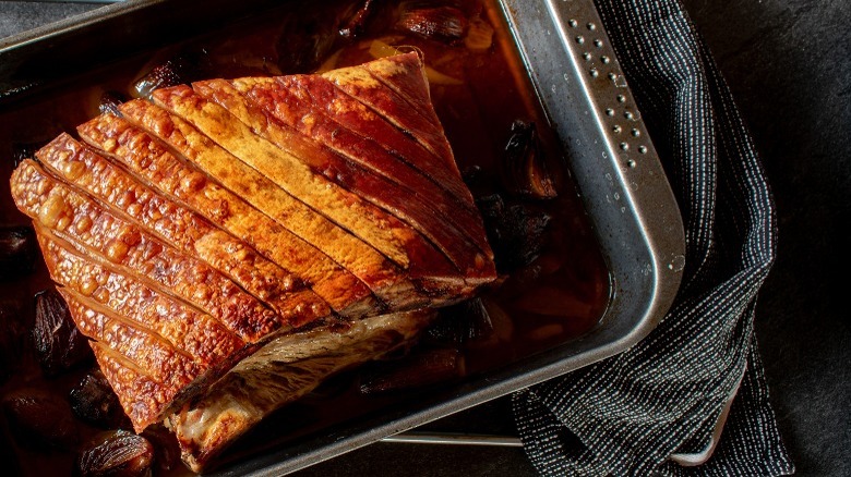 roasted pork belly