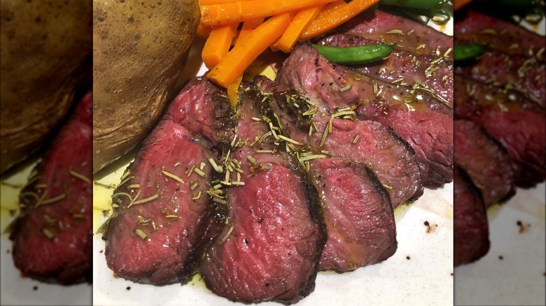 sirloin tip with potatoes and carrots