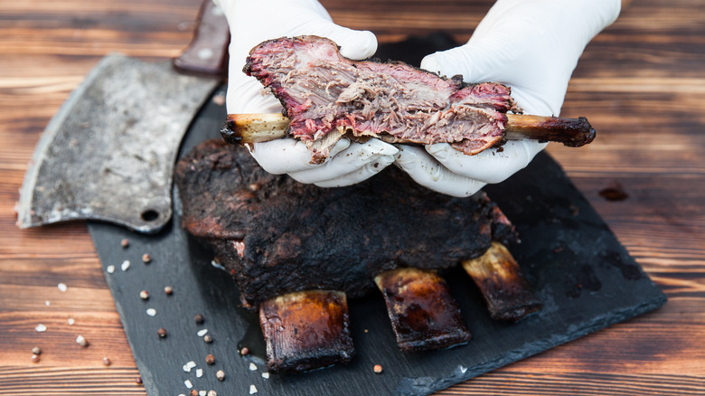 smoked beef spare ribs