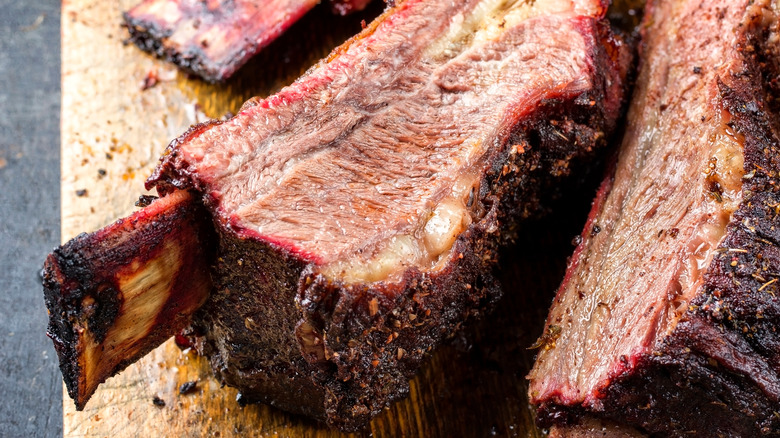 Smoked chuck short ribs