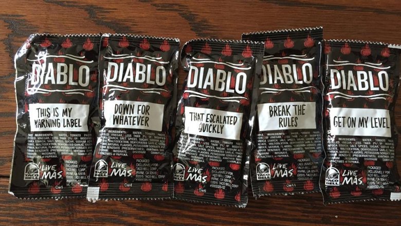 Taco Bell diablo sauce