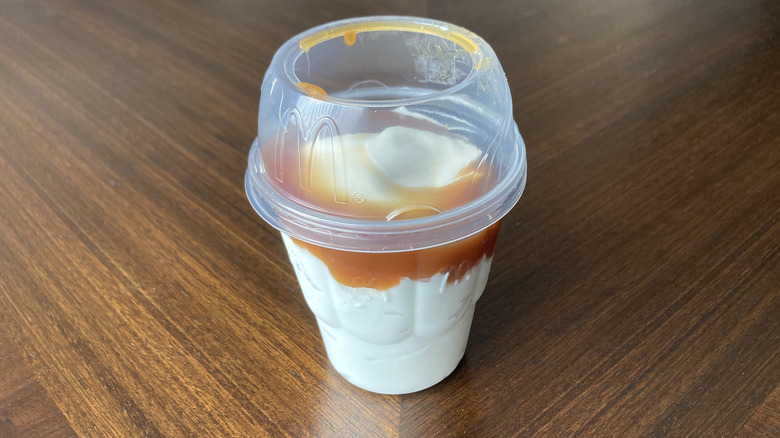 hot caramel sundae from McDonalds