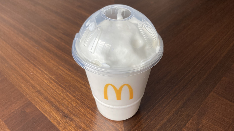 vanilla shake from McDonalds