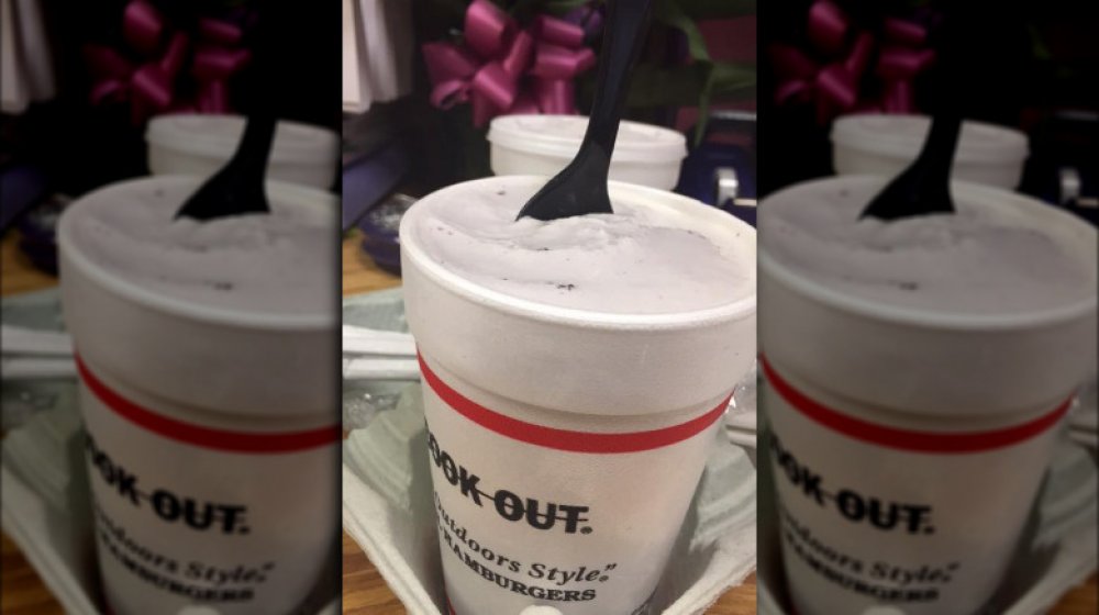 Blueberry Milkshake from Cook Out