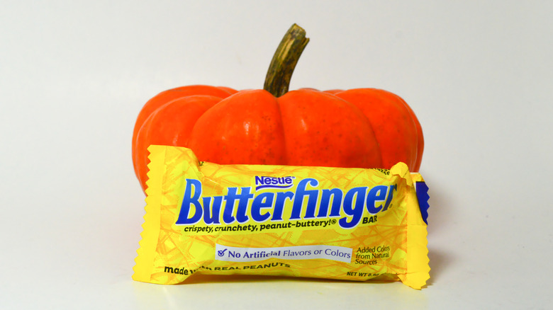 mini butterfinger pumpkin