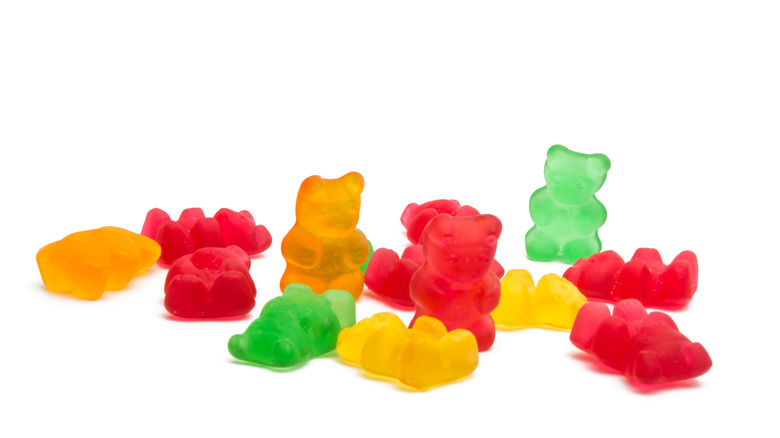 assorted haribo gummy bears