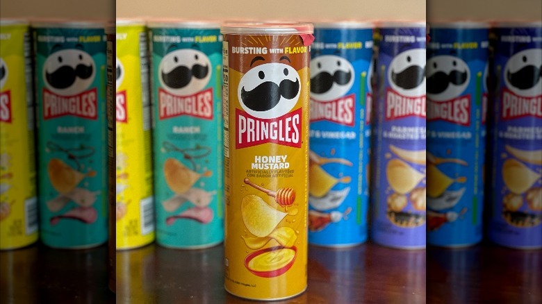 Honey Mustard Pringles can