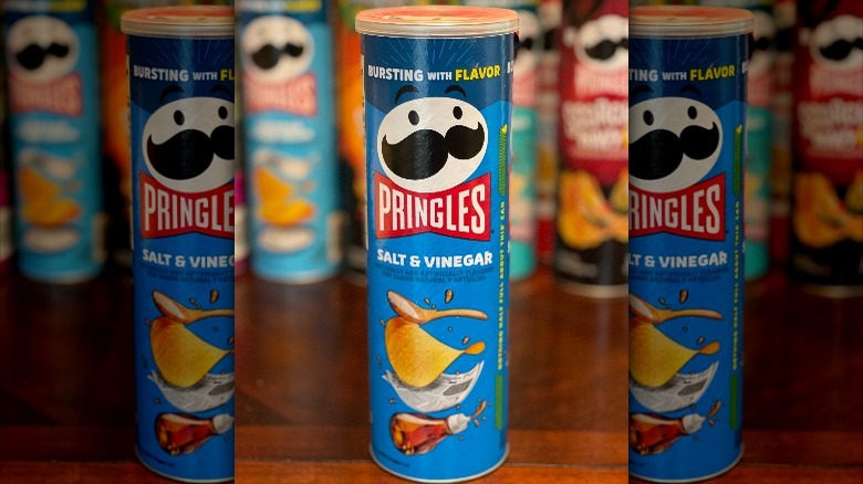 Salt & vinegar pringles can