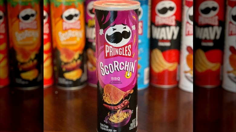 Scorchin' BBQ pringles can