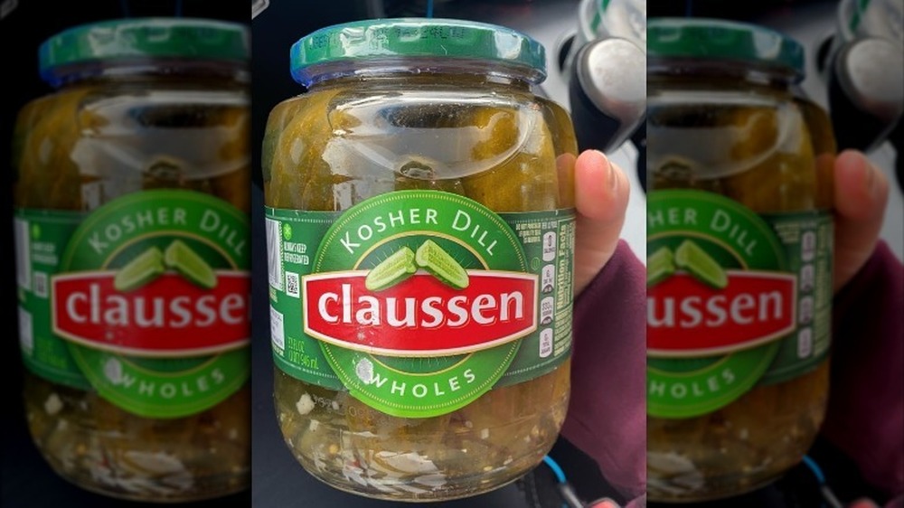 Jar of Claussen Kosher Dill Pickle Wholes