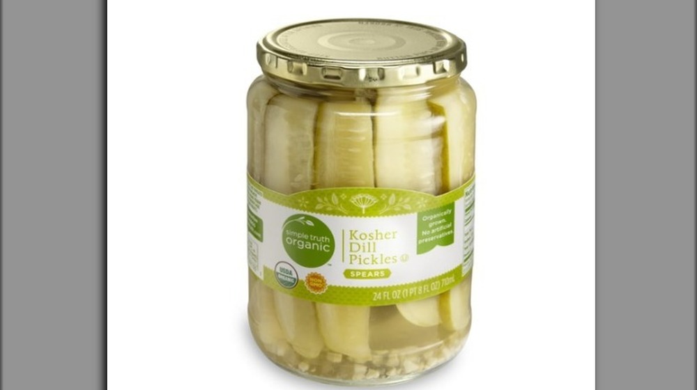 Jar of Simple Truth Organic Kosher Dill Pickles