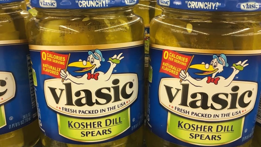 Jar of Vlasic Kosher Dill Pickle Spears