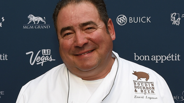 Emeril Lagasse wearing chef's coat