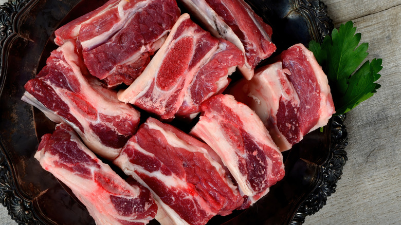 raw short ribs