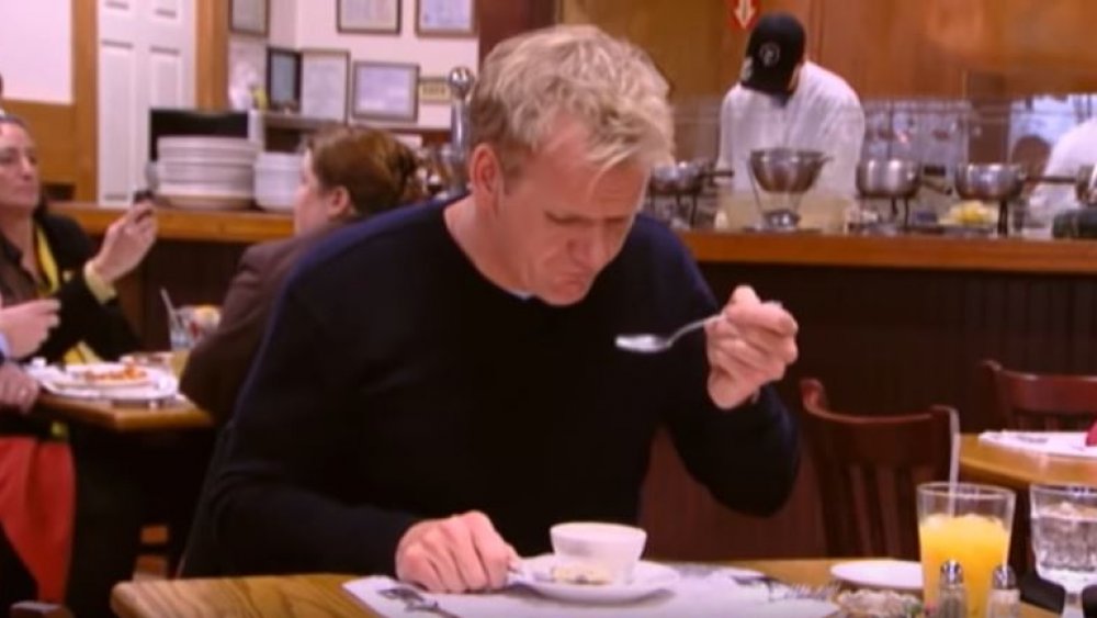 gordon ramsay eating clam chowder