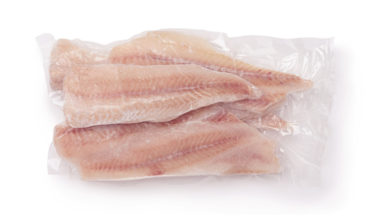 package of fish fillets