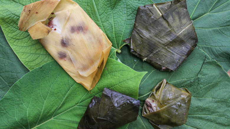 Image of hoja santa tamales