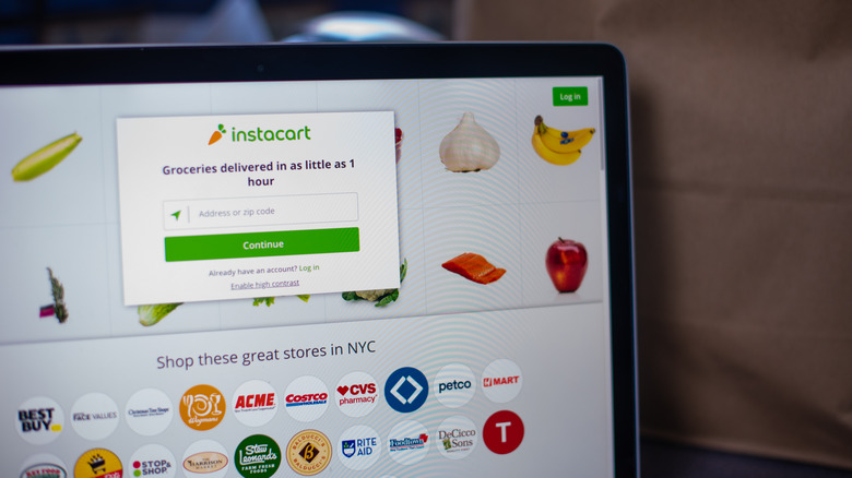 Instacart order screen