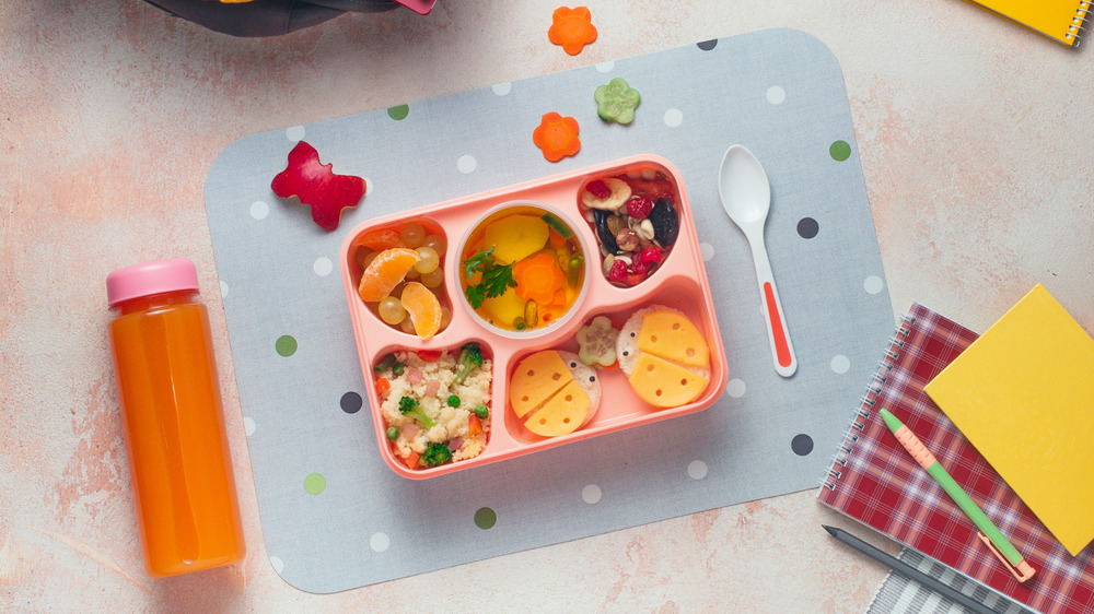 lunch box compartments school