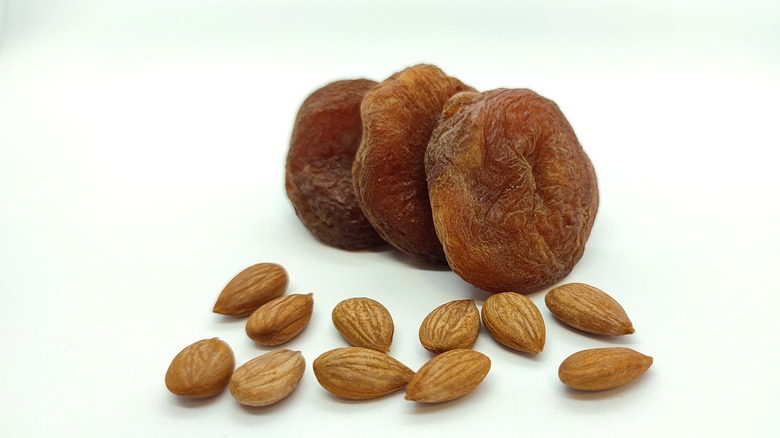 Dried apricots and apricot kernels 