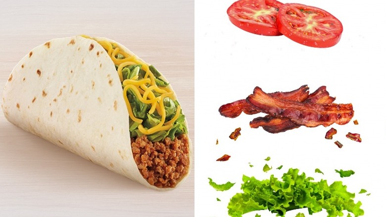 Taco Bell BLT soft taco