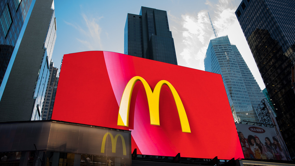 McDonald's billboard sign in New York City