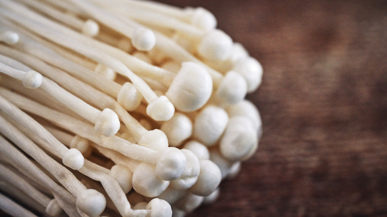 enoki mushrooms