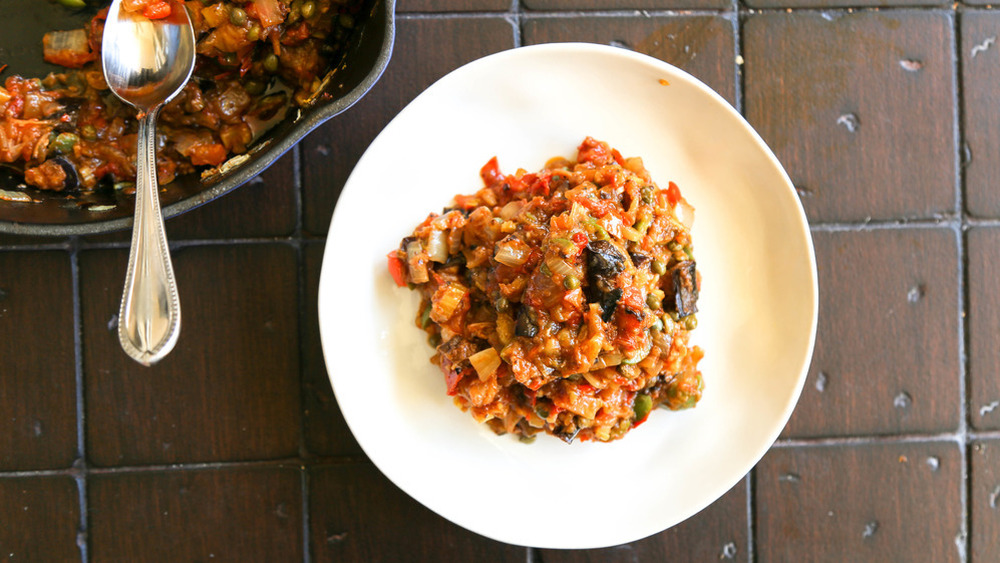 serving of Caponata