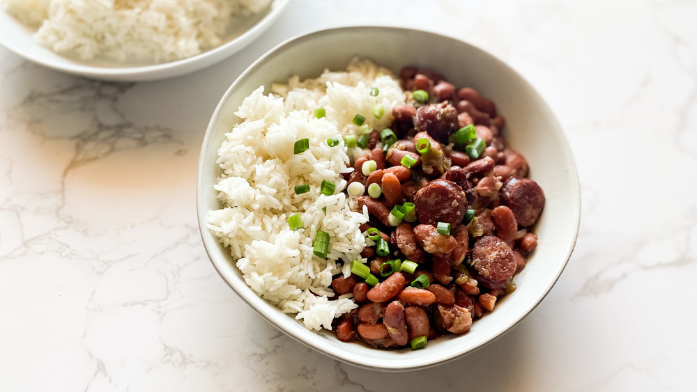 bowl of red beans and rice