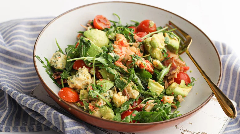 Ina Garten's lobster Cobb salad in a bowl