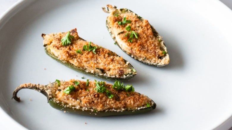 open-faced jalapeño poppers