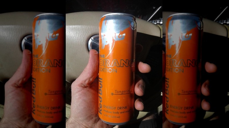 Can of Red Bull Orange Edition: Tangerine