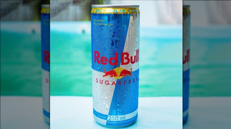 Can of Red Bull Sugarfree