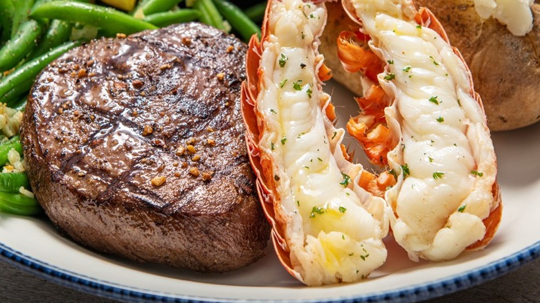 Red Lobster sirloin lobsters green beans