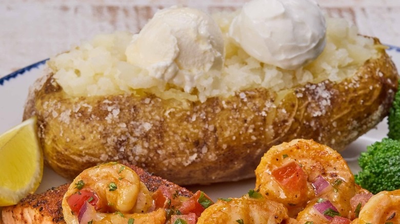 Red Lobster baked potato and shrimp