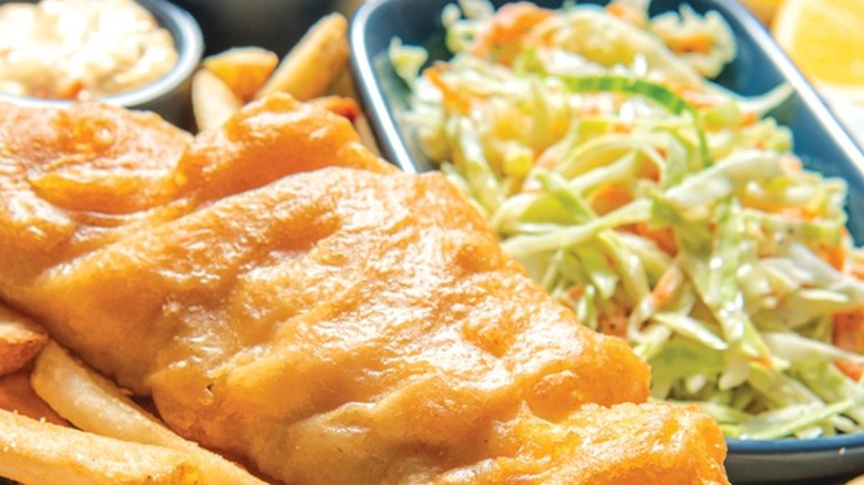 Red Lobster coleslaw fish and chips