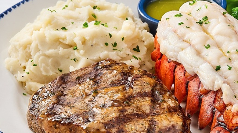 Red Lobster mashed potatoes steak lobster