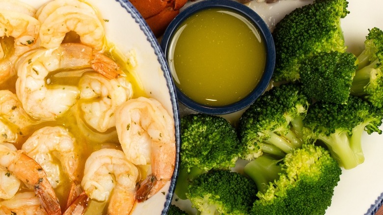 Red Lobster shrimp Seasoned Broccoli