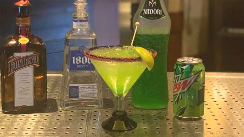 Mountain Dew margarita cocktail bar