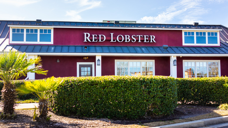 sunny exterior of Red Lobster