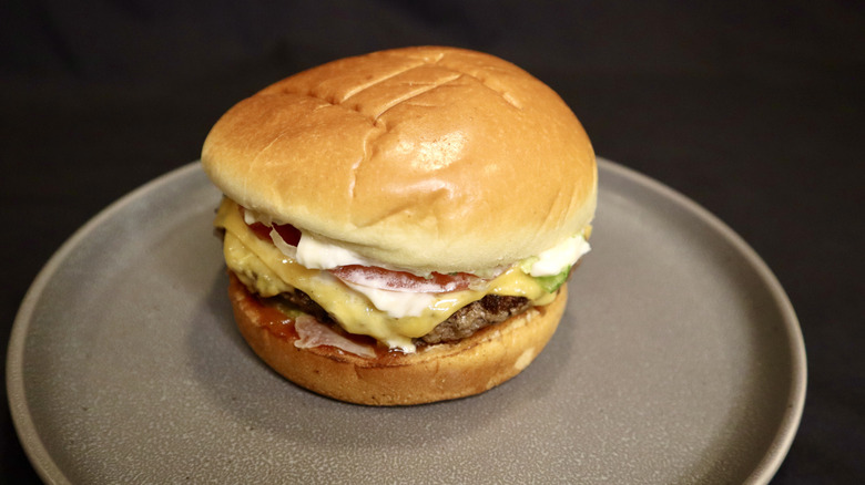 Red Robin cheeseburger on plate