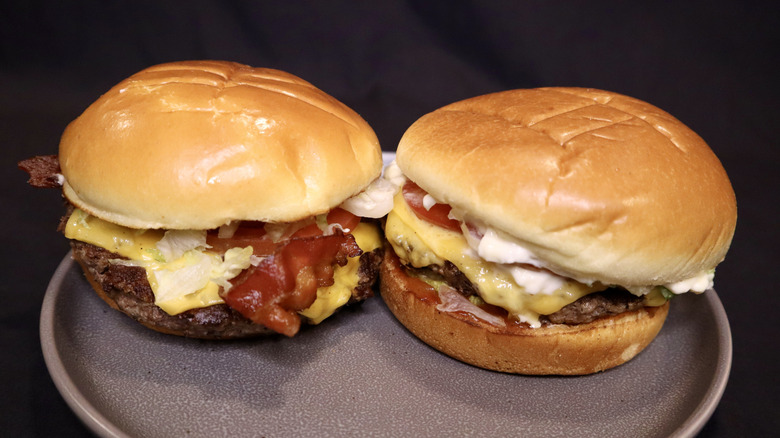 Red Robin burgers on plate