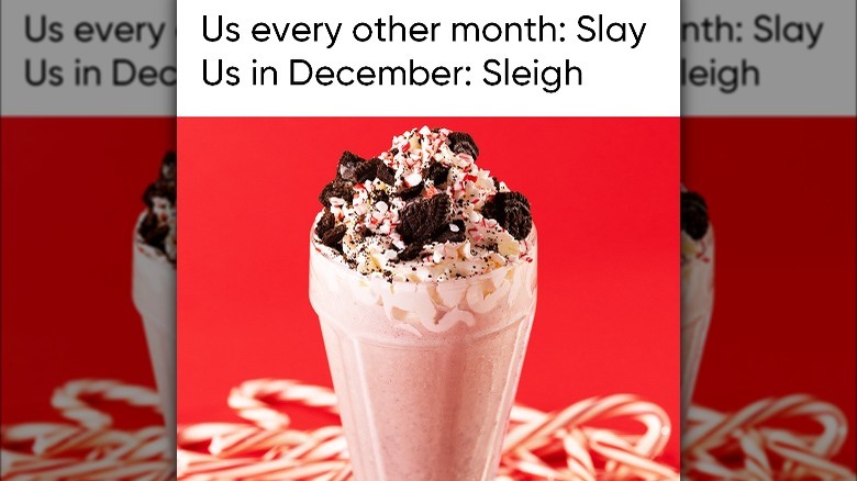 Oreo Peppermint Crunch Milkshake meme