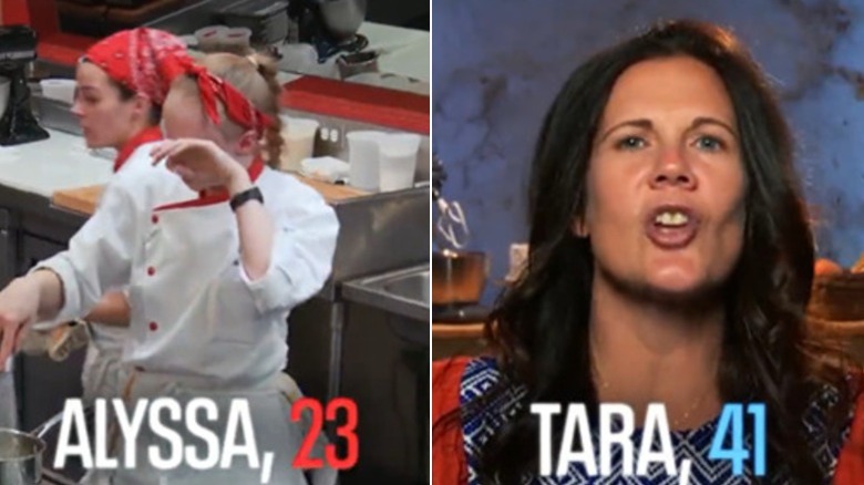 two Hell's Kitchen competitors 