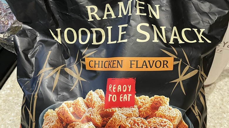 bag of crunchy ramen noodle snack