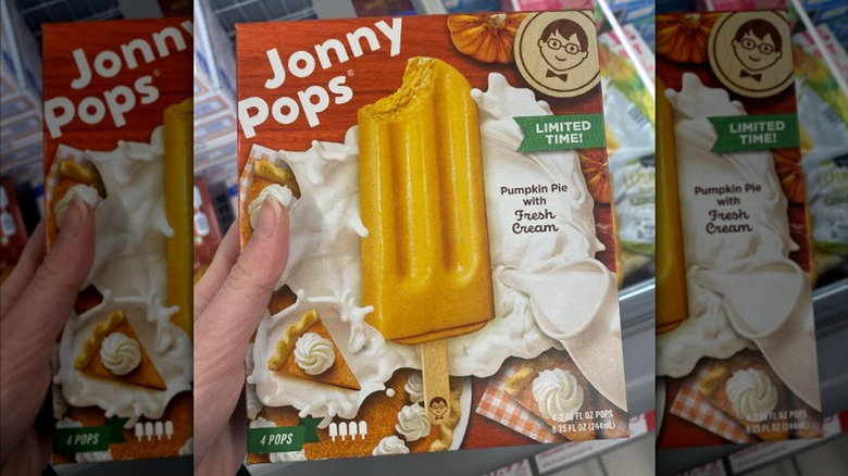 Jonny Pop's Pumpkin Pie with Fresh Cream popsicle